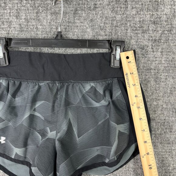 Under Armour Shorts‎ Womens Small Gray Fitted Heatgear Lined Running Workout Gym - Picture 7 of 10